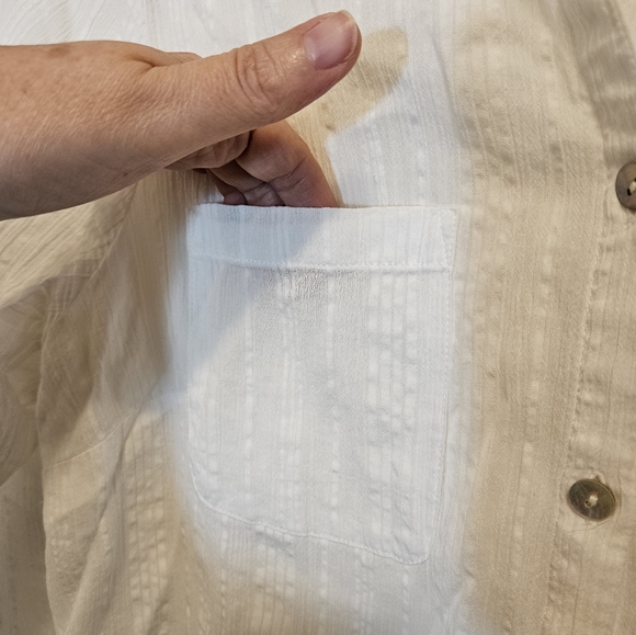 White button down blouse - Picture 6 of 6